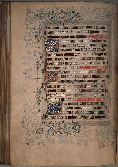 Burnet Psalter image.  Aberdeen University Library 1998.
