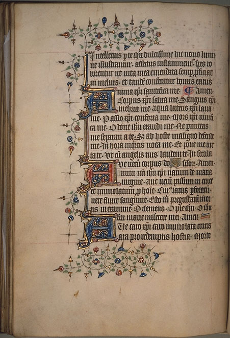 Burnet Psalter image. � Aberdeen University Library 1998.