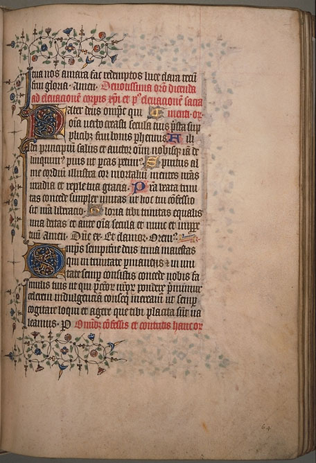 Burnet Psalter image. � Aberdeen University Library 1998.