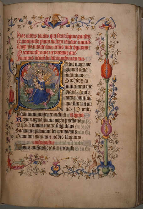 Burnet Psalter image.  Aberdeen University Library 1998.