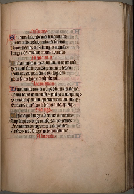Burnet Psalter image.  Aberdeen University Library 1998