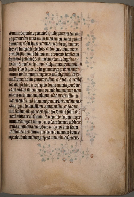 Burnet Psalter image.  Aberdeen University Library 1998