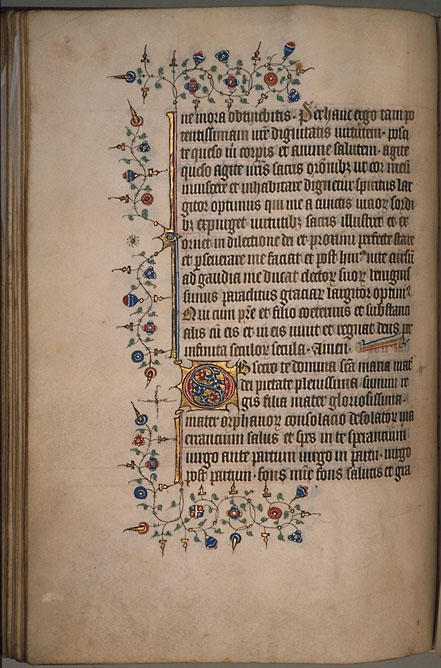 Burnet Psalter image.  Aberdeen University Library 1998