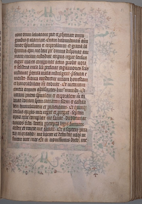 Burnet Psalter image. � Aberdeen University Library 1998
