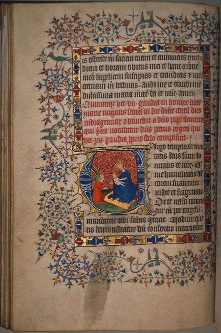 Burnet Psalter image. � Aberdeen University Library 1998
