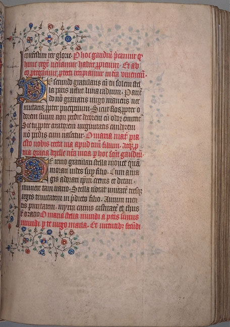 Burnet Psalter image. � Aberdeen University Library 1998