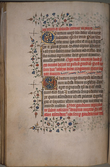 Burnet Psalter image. � Aberdeen University Library 1998