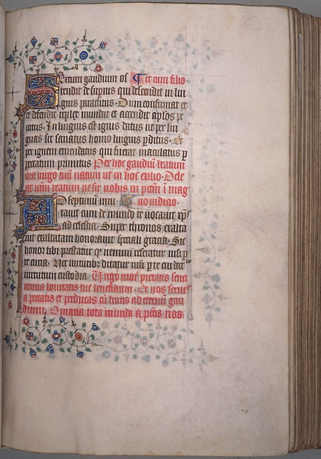Burnet Psalter image. � Aberdeen University Library 1998