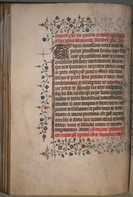 Burnet Psalter image. � Aberdeen University Library 1998