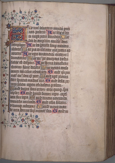 Burnet Psalter image. � Aberdeen University Library 1998