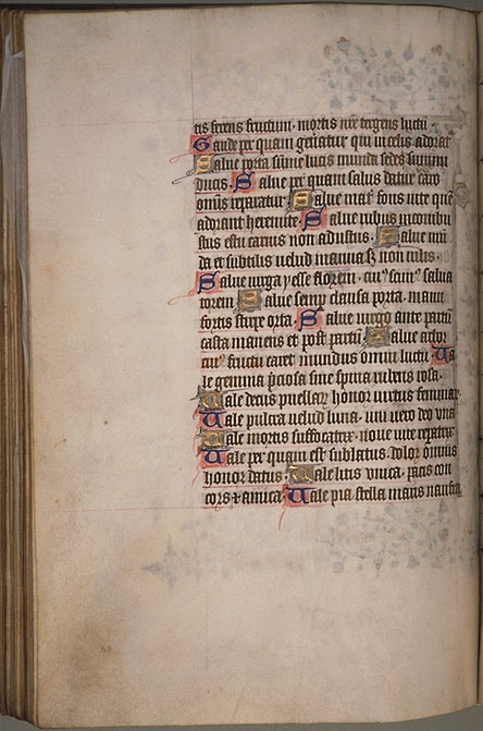 Burnet Psalter image. � Aberdeen University Library 1998