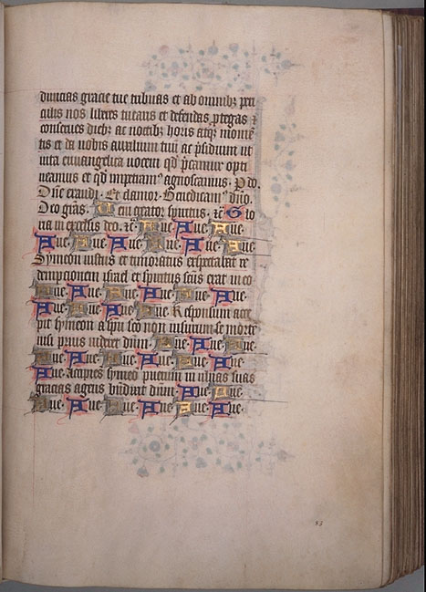 Burnet Psalter image.  Aberdeen University Library 1998