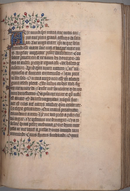 Burnet Psalter image.  Aberdeen University Library 1998