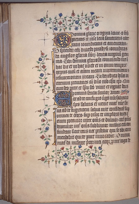 Burnet Psalter image.  Aberdeen University Library 1998