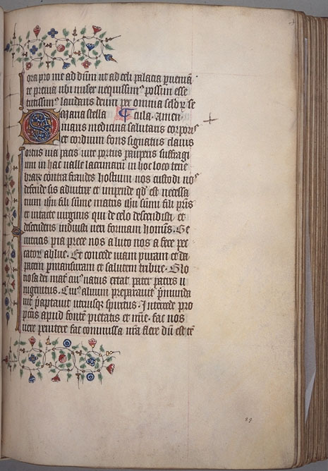 Burnet Psalter image.  Aberdeen University Library 1998