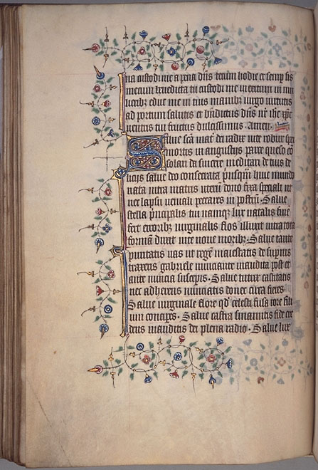 Burnet Psalter image.  Aberdeen University Library 1998