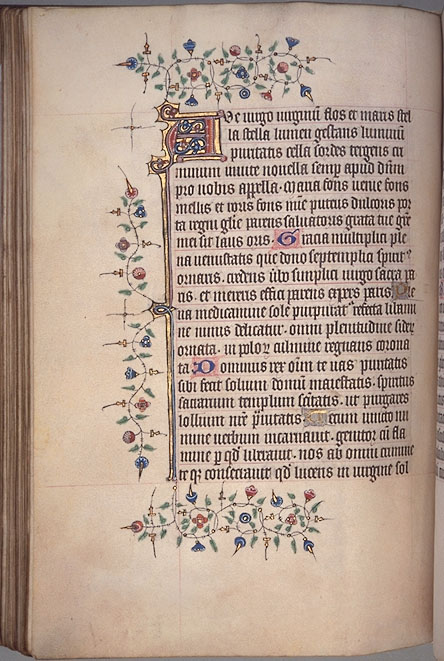 Burnet Psalter image.  Aberdeen University Library 1998