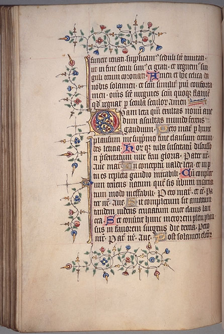Burnet Psalter image.  Aberdeen University Library 1998