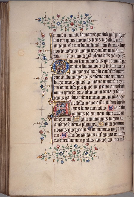 Burnet Psalter image.  Aberdeen University Library 1998