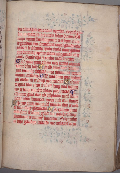 Burnet Psalter image.  Aberdeen University Library 1998