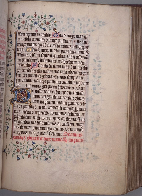 Burnet Psalter image.  Aberdeen University Library 1998