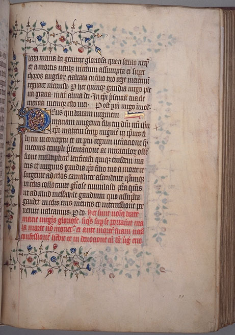 Burnet Psalter image.  Aberdeen University Library 1998