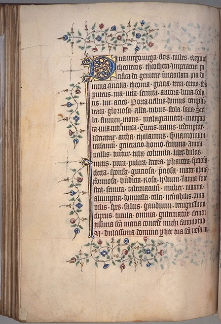 Burnet Psalter image.  Aberdeen University Library 1998