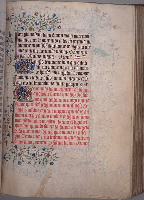 Burnet Psalter image.  Aberdeen University Library 1998