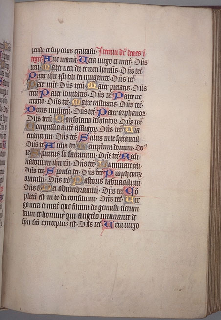 Burnet Psalter image.  Aberdeen University Library 1998