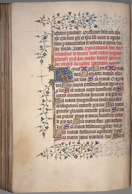 Burnet Psalter image.  Aberdeen University Library 1998