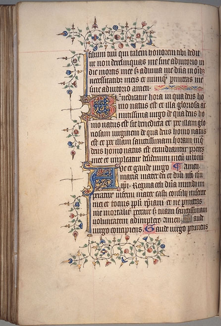 Burnet Psalter image.  Aberdeen University Library 1998