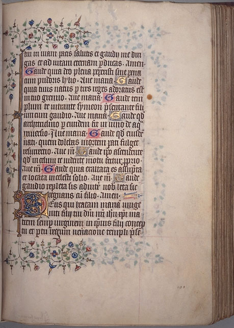 Burnet Psalter image.  Aberdeen University Library 1998