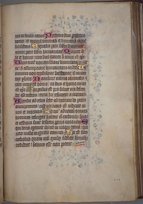Burnet Psalter image.   University of Aberdeen