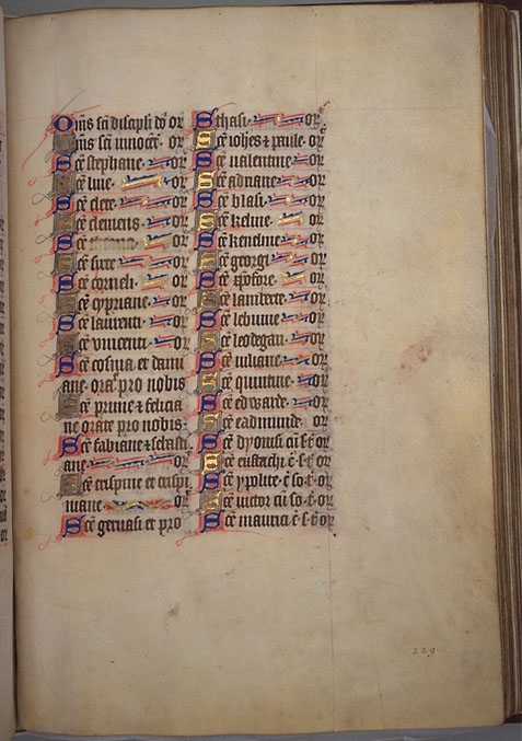 Burnet Psalter image.   University of Aberdeen