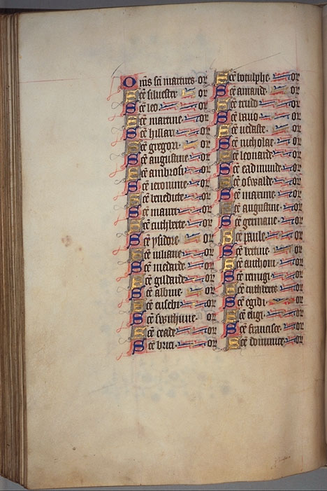 Burnet Psalter image.   University of Aberdeen