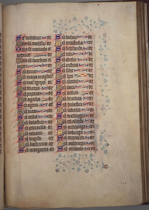 Burnet Psalter image.   University of Aberdeen