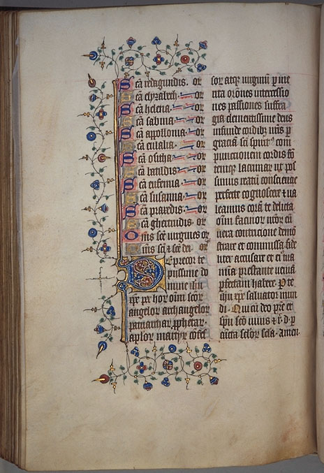 Burnet Psalter image.   University of Aberdeen