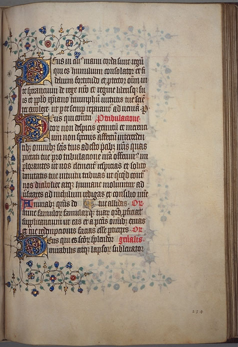 Burnet Psalter image.   University of Aberdeen