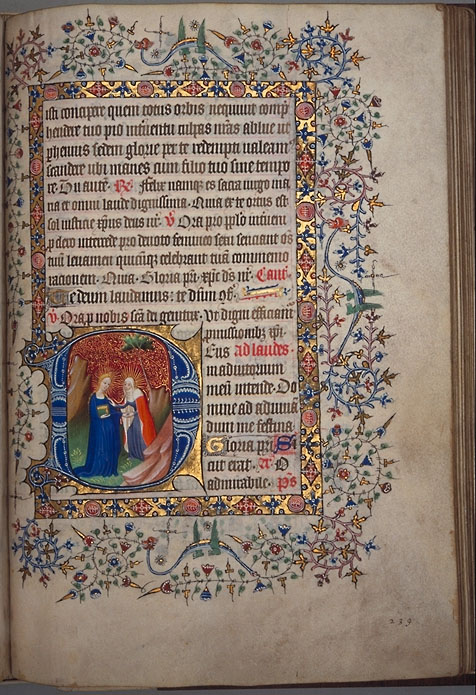 Burnet Psalter image.   University of Aberdeen