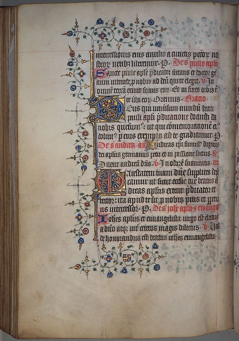 Burnet Psalter image.   University of Aberdeen