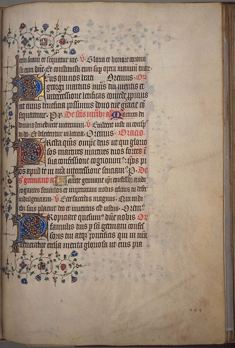 Burnet Psalter image.  University of Aberdeen