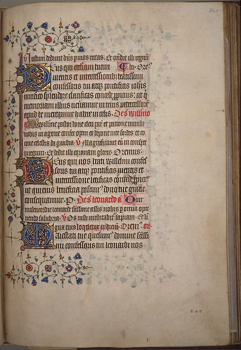 Burnet Psalter image.  University of Aberdeen