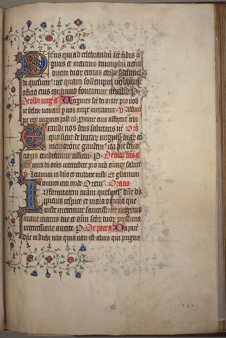 Burnet Psalter image.  University of Aberdeen