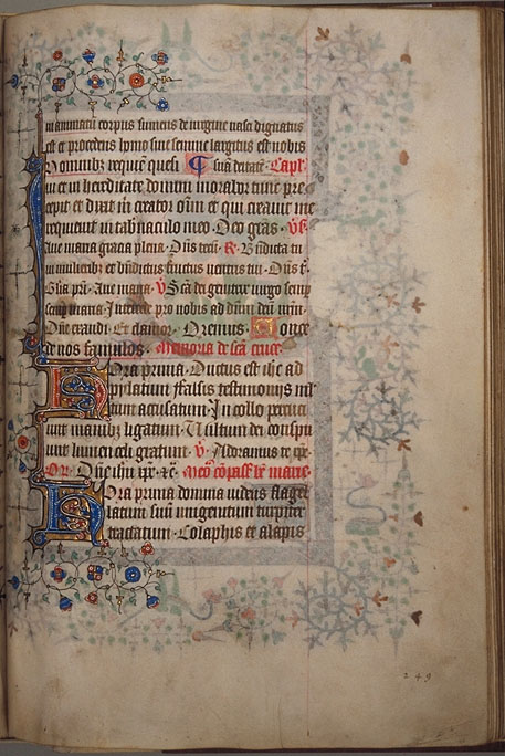 Burnet Psalter image.  University of Aberdeen
