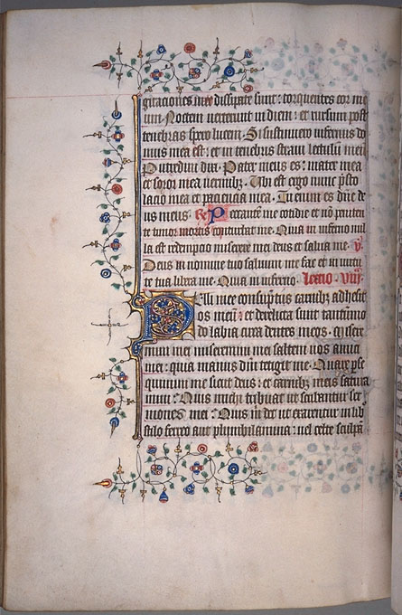 Burnet Psalter image.  University of Aberdeen. 