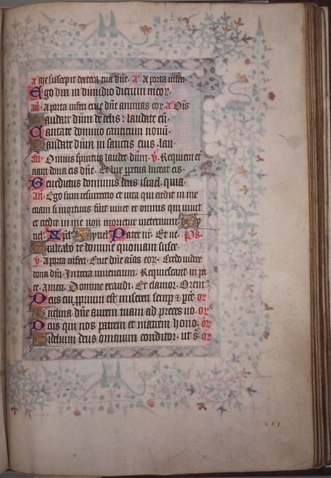 Burnet Psalter image.  University of Aberdeen. 