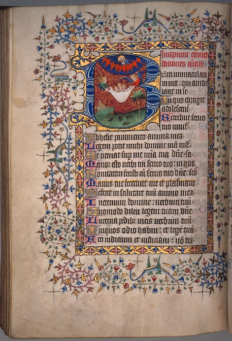 Burnet Psalter image.  University of Aberdeen. 