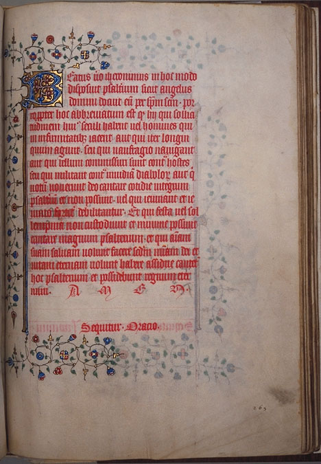 Burnet Psalter image.  University of Aberdeen. 