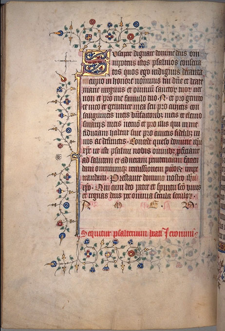 Burnet Psalter image.  University of Aberdeen. 