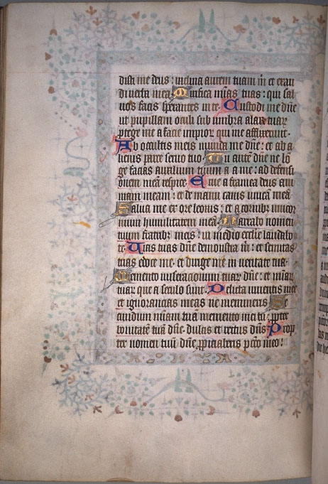 Burnet Psalter image.  University of Aberdeen. 